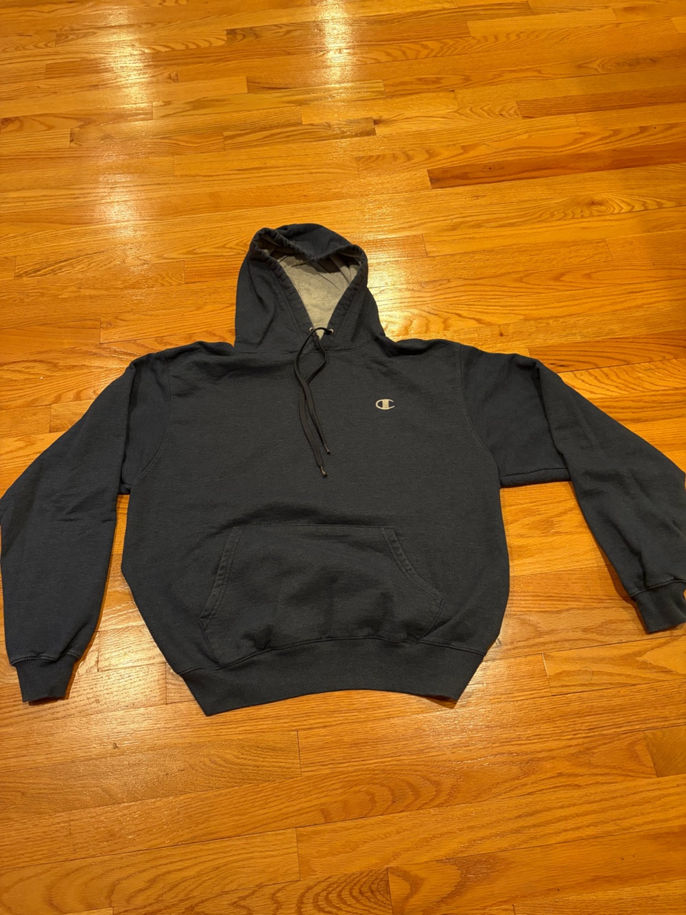 Champion Men's Gray Pullover Hoodie